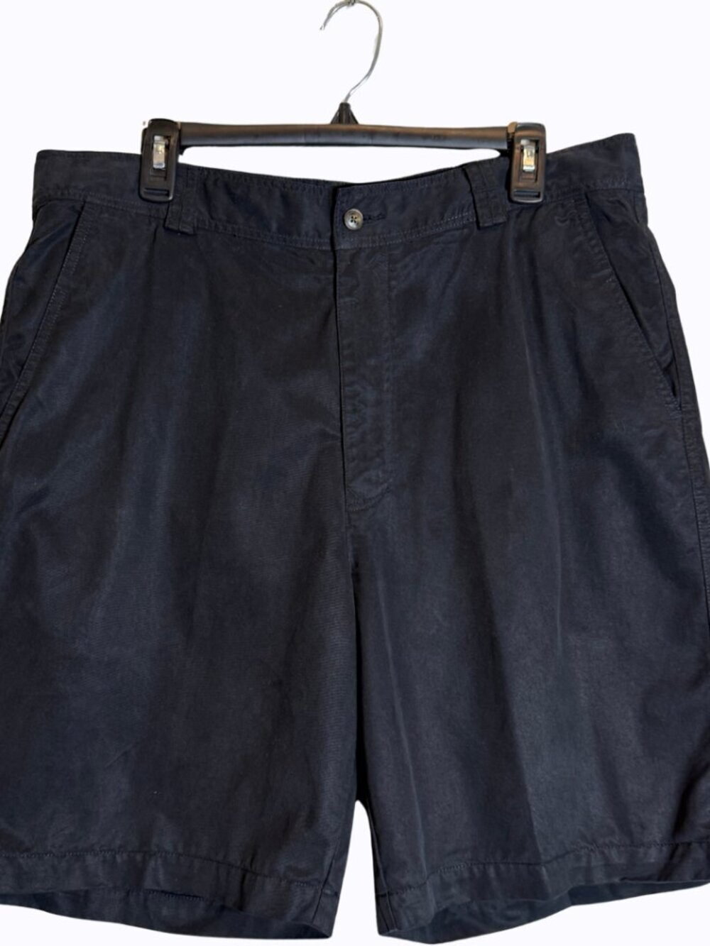 Vintage Tommy Bahama Flat Front Chino Shorts Men's 36 Black 9" Preppy Classic
